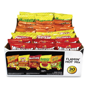 Frito-Lay Flamin' Hot Mix Variety Pack, Assorted Flavors, Assorted Size Bag, 30 Bags/Carton, Ships in 1-3 Business Days (GRR29500007) View Product Image