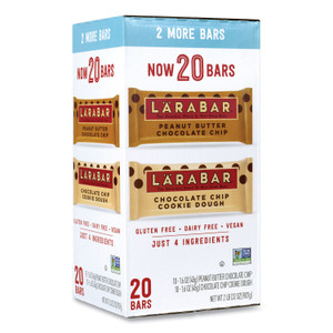 Larabar The Original Fruit and Nut Food Bar, Assorted Flavors, 1.6 oz Bar, 20 Bars/Box, Ships in 1-3 Business Days (GRR22000447) View Product Image