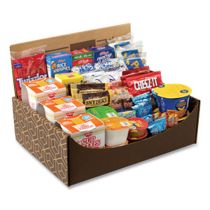 Snack Box Pros Dorm Room Survival Snack Box, 55 Assorted Snacks/Box, Ships in 1-3 Business Days (GRR70000014) View Product Image