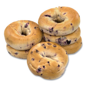 National Brand Fresh Blueberry Bagels, 6/Pack, Ships in 1-3 Business Days (GRR90000007) View Product Image