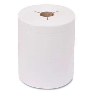 Tork Advanced Hand Towel Roll, Notched, 1-Ply, 8 x 11, White, 491/Roll, 12 Rolls/Carton (TRK8634550) View Product Image