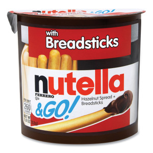 Nutella Hazelnut Spread and Breadsticks, 1.8 oz Single-Serve Tub, 16/Pack, Ships in 1-3 Business Days (GRR22001135) View Product Image