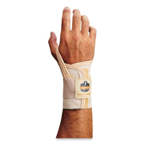 ergodyne ProFlex 4000 Single Strap Wrist Support, X-Large, Fits Left Hand, Tan, Ships in 1-3 Business Days (EGO70118) View Product Image