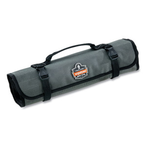 ergodyne Arsenal 5870 Tool Roll-Up, 25 Compartments, 27 x 14.5, Polyester, Gray, Ships in 1-3 Business Days (EGO13770) View Product Image