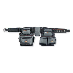 ergodyne Arsenal 5500 28-Pocket Synthetic Tool Rig, Fits Waist 40" to 54", Polyester, Gray, Ships in 1-3 Business Days (EGO13602) View Product Image