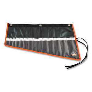 ergodyne Arsenal 5873 Polyester Wrench Roll Up, 14 Compartments, 26.5 x 16.5, Polyester, Black, Ships in 1-3 Business Days (EGO13775) View Product Image