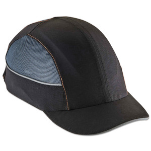 ergodyne Skullerz 8960 Bump Cap with LED Lighting, Short Brim, Black, Ships in 1-3 Business Days (EGO23370) View Product Image