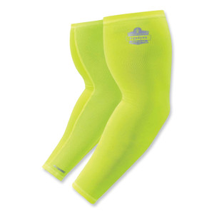 ergodyne Chill-Its 6690 Performance Knit Cooling Arm Sleeve, Polyester/Spandex, 2X-Large, Lime, 2 Sleeves, Ships in 1-3 Business Days (EGO12286) View Product Image