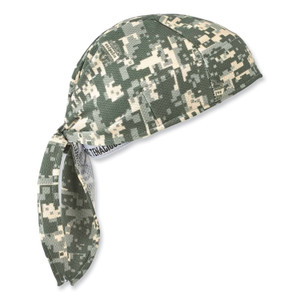 ergodyne Chill-Its 6615 High-Perform Bandana Doo Rag with Terry Cloth Sweatband, One Size Fits Most, Camo, Ships in 1-3 Business Days (EGO12478) View Product Image