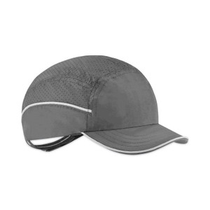 ergodyne Skullerz 8965 Lightweight Bump Cap Hat with LED Lighting, Short Brim, Black, Ships in 1-3 Business Days (EGO23368) View Product Image