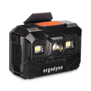 ergodyne Skullerz 8987 Rechargeable Hard Hat LED Light, 2.5 x 3 x 2, Black, Ships in 1-3 Business Days (EGO60197) View Product Image