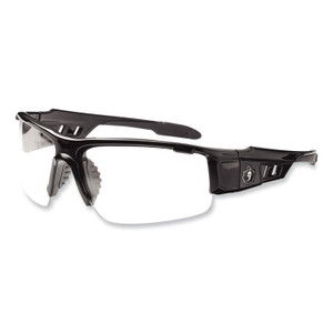 ergodyne Skullerz Dagr Safety Glasses, Black Nylon Impact Frame, Anti-Fog Clear Polycarbonate Lens, Ships in 1-3 Business Days (EGO52003) View Product Image