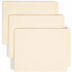 Smead Straight Tab Cut Letter Recycled Fastener Folder - 8 1/2" x 11" - 1 1/2" Expansion - 2 x 2B Fastener(s) - 2" for Folder - End Tab Location Product Image 