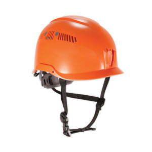 ergodyne Skullerz 8975 Class C Safety Helmet, 6-Point Ratchet Suspension, Orange, Ships in 1-3 Business Days (EGO60206) View Product Image