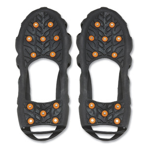 ergodyne Trex 6304 One-Piece Step-In Full Coverage Ice Cleats, Large, Black, Pair, Ships in 1-3 Business Days (EGO16784) View Product Image