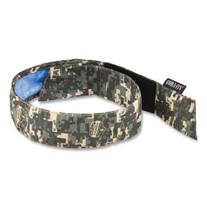 ergodyne Chill-Its 6705CT Cooling PVA Hook and Loop Bandana Headband, One Size Fits Most, Camo, Ships in 1-3 Business Days (EGO12572) View Product Image