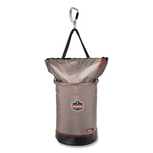 ergodyne Arsenal 5974 Hoist Bucket Tool Bag w/ Swiveling Carabiner and Zipper Top, 12.5 x 12.5 x 17, Gray, Ships in 1-3 Business Days (EGO15974) View Product Image