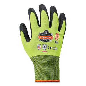 ergodyne ProFlex 7022-CASE ANSI A2 Coated CR Gloves DSX, Lime, Small, 144 Pairs/Carton, Ships in 1-3 Business Days (EGO17872) View Product Image