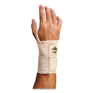 ergodyne ProFlex 4010 Double Strap Wrist Support, Small, Fits Left Hand, Tan, Ships in 1-3 Business Days (EGO70132) View Product Image