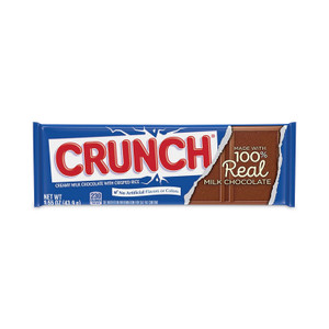 Nestl Crunch Bar, Individually Wrapped, 1.55 oz, 36/Carton, Ships in 1-3 Business Days (GRR20900164) View Product Image