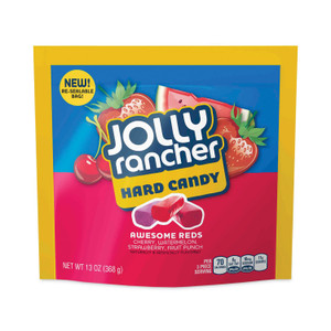 Jolly Rancher Awesome Reds Hard Candy Assortment, Assorted Flavors, 13 oz Pouches, 4/Carton, Ships in 1-3 Business Days (GRR24600306) View Product Image