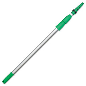 Unger Opti-Loc Aluminum Extension Pole, 14 ft, Three Sections, Green/Silver (UNGED450) View Product Image