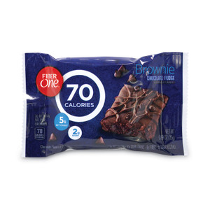 Fiber One 70 Calorie Chocolate Fudge Brownies, 0.89 oz, 40/Carton, Ships in 1-3 Business Days (GRR22000454) View Product Image