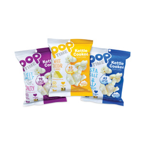 popTIME Kettle Cooked Popcorn Variety Pack, Assorted Flavors, 1 oz Bag, 24/Carton, Ships in 1-3 Business Days (GRR20902646) View Product Image