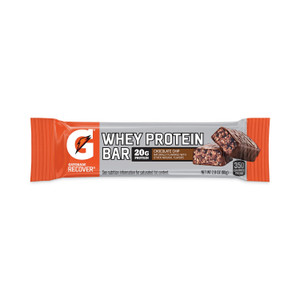 Gatorade Recover Chocolate Chip Whey Protein Bar, 2.8 oz Bar, 12 Bars/Carton, Ships in 1-3 Business Days (GRR29500032) View Product Image