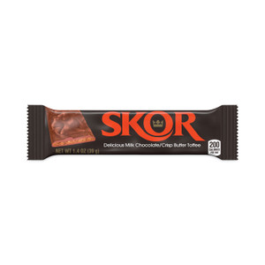 SKOR Candy Bar, 1.4 oz Bar, 18/Carton, Ships in 1-3 Business Days (GRR20902450) View Product Image