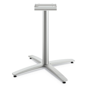 HON Between Seated-Height X-Base for 30" to 36" Table Tops, 26.18w x 29.57h, Silver (HONBTX30SPR8) View Product Image