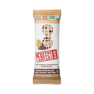 Perfect Bar Refrigerated Protein Bar, Dark Chocolate Peanut Butter with Sea Salt, 2.3 oz Bar, 16/Carton, Ships in 1-3 Business Days (GRR30700247) View Product Image