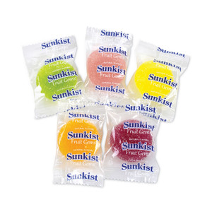 Sunkist Fruit Gems Chewy Candy Assortment, Assorted Natural Fruit Flavors, 2.12 lb Bag, 90 Count, Ships in 1-3 Business Days (GRR22000024) View Product Image