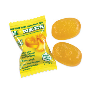 HONEES Cough Drops, Honey-Lemon, 20 per Bag, 6 Bags/Pack, Ships in 1-3 Business Days (GRR29300005) View Product Image