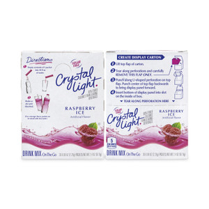 Crystal Light On-The-Go Sugar-Free Drink Mix, Raspberry Ice, 0.08 oz Single-Serving Tube, 30/Pk, 2 Packs/Carton, Ships in 1-3 Business Days (GRR30700152) View Product Image