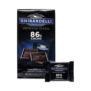 Ghirardelli Intense Dark Midnight Reverie 86% Cacao Singles Bag, 4.12 oz Packs, 3 Count, Ships in 1-3 Business Days (GRR30001033) View Product Image