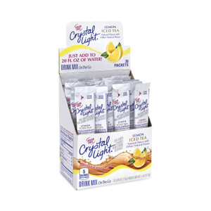 Crystal Light On-The-Go Sugar-Free Drink Mix, Iced Tea, 0.08 oz Single-Serving Tubes, 30/Box, 2 Boxes/Carton View Product Image