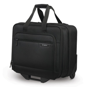 Samsonite Rolling Business Case, Fits Devices Up to 15.6", Polyester, 16.54 x 8 x 9.06, Black View Product Image