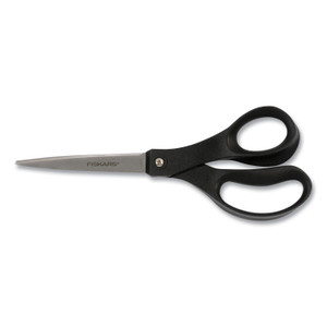 Fiskars Scissors, Pointed Tip, 10" Long, Black Straight Handle (FSK1067259) View Product Image