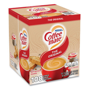 Coffee mate Liquid Coffee Creamer, Original, 0.38 oz Mini Cups, 108/Carton (NES40834) View Product Image