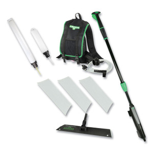 Unger Excella Floor Finishing Kit, 20" Head, 48" to 65" Black/Green Plastic Handle (UNGEFKT9) View Product Image