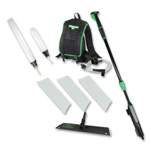 Unger Excella Floor Finishing Kit, 20" Head, 48" to 65" Black/Green Plastic Handle View Product Image