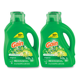 Gain Liquid Laundry Detergent, Gain Original Scent, 88 oz Pour Bottle, 4/Carton View Product Image