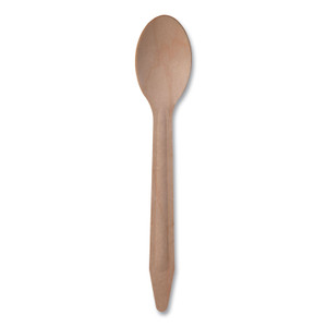 Eco-Products Wood Cutlery, General Purpose Spoon, Natural, 500/Carton View Product Image