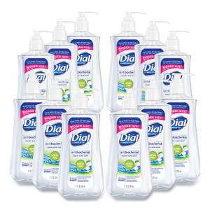 Dial Antibacterial Liquid Hand Soap, White Tea Scent, 11 oz Pump Bottle, 12/Carton (DIA20940) View Product Image