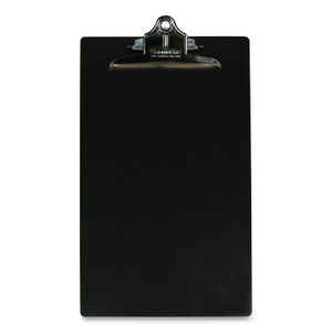 Saunders Aluminum Clipboard, 1" Clip Capacity, Holds 8.5 x 14 Sheets, Black View Product Image