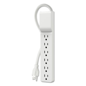 Belkin Home/Office Surge Protector, 6 AC Outlets, 10 ft Cord, 720 J, White (BLKBE10600010) View Product Image