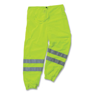 ergodyne GloWear 8910 Class E Hi-Vis Pants, 4X-Large/5X-Large, Lime View Product Image