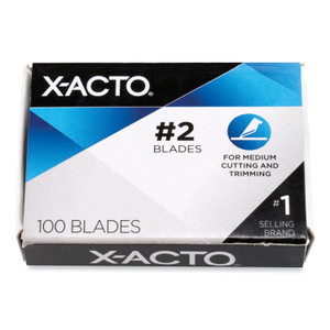 X-ACTO No. 2 Bulk Pack Blades for X-Acto Knives, 100/Box (EPIX602) View Product Image