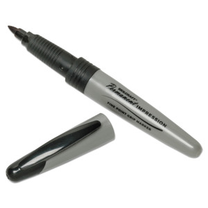 AbilityOne 7520015194372, SKILCRAFT Permanent Impression Marker, Fine Bullet Tip, Black, Dozen View Product Image